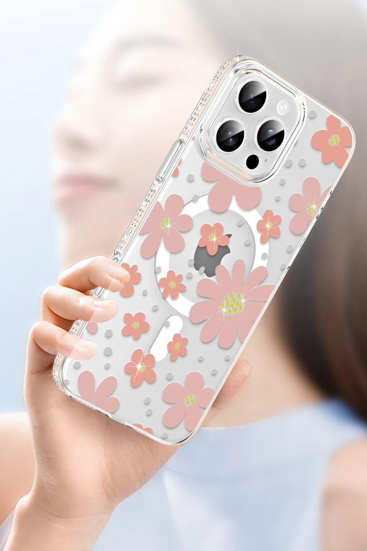 Joko Apple iPhone 16 Pro Floral Magsafe Telefon Kılıfı