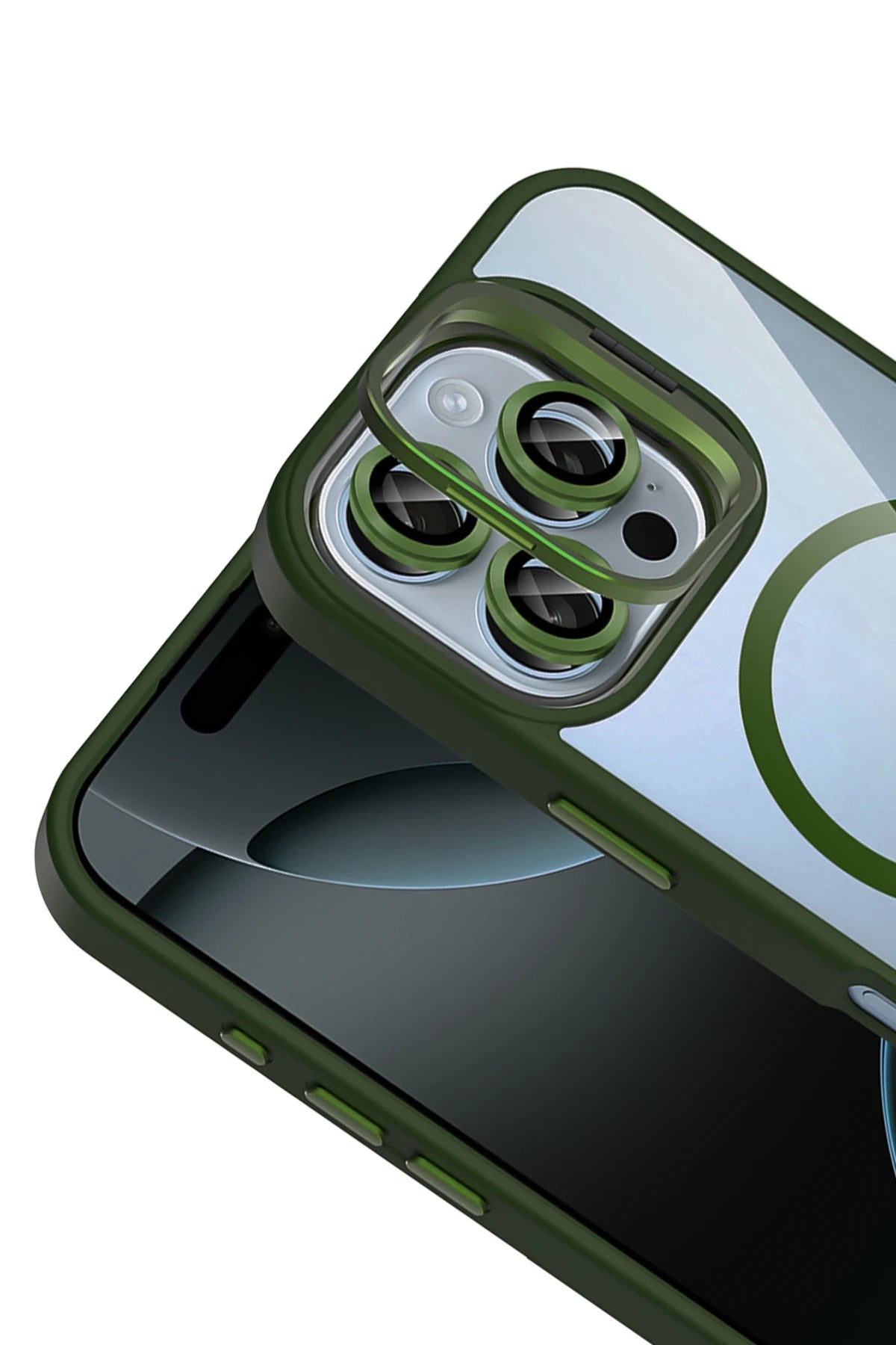 Joko Apple iPhone 16 Pro Remim Lensli Magsafe Standlı Telefon Kılıfı