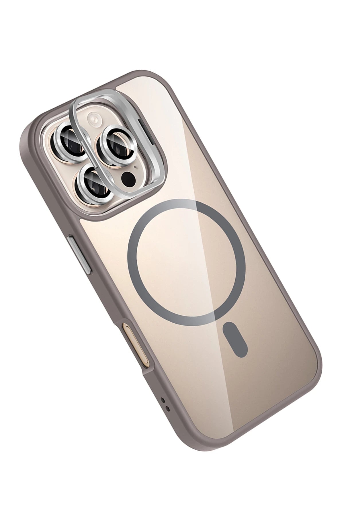 Joko Apple iPhone 16 Pro Remim Lensli Magsafe Standlı Telefon Kılıfı