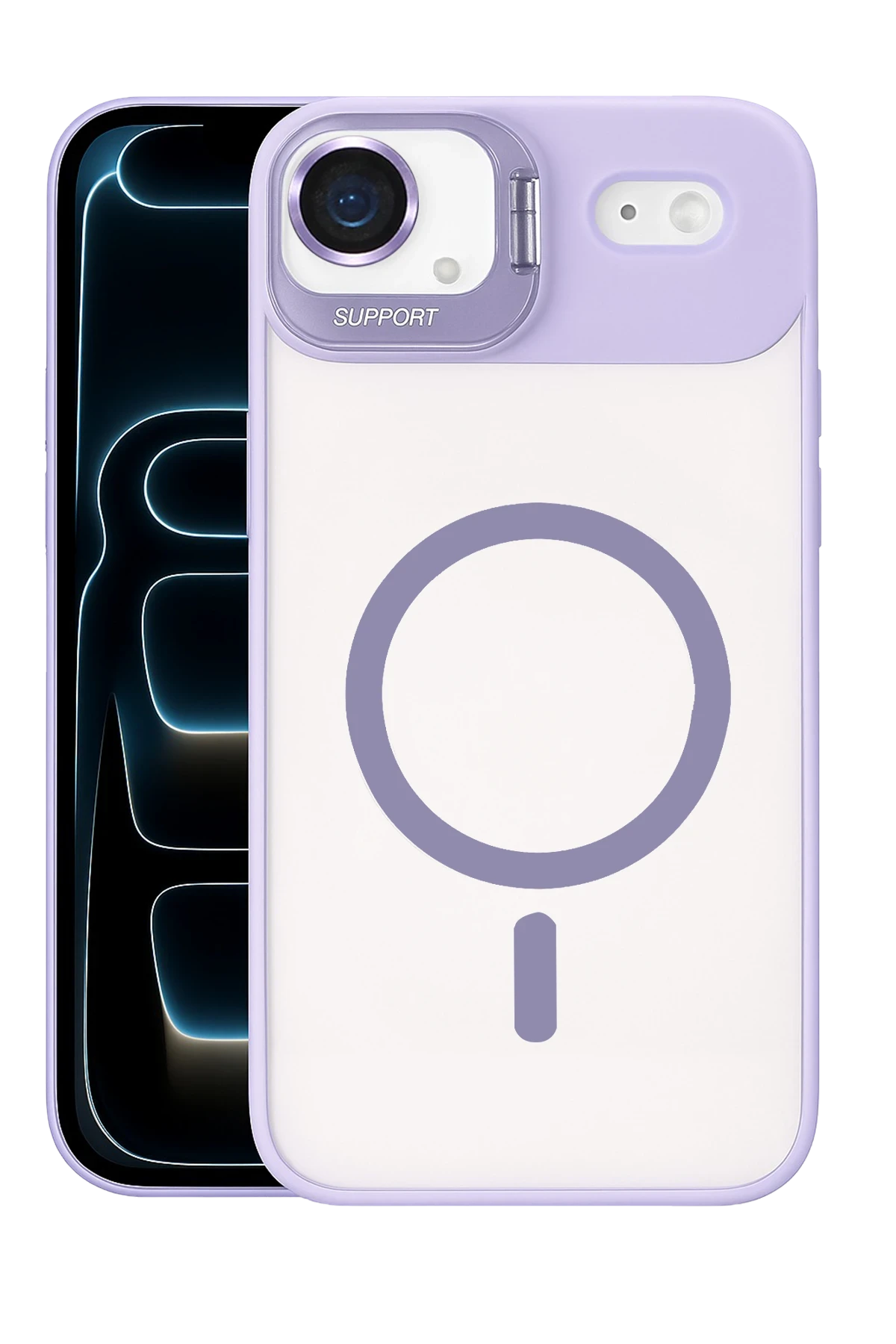 Joko Apple iPhone 17 Air Remim Lensli Magsafe Standlı Telefon Kılıfı