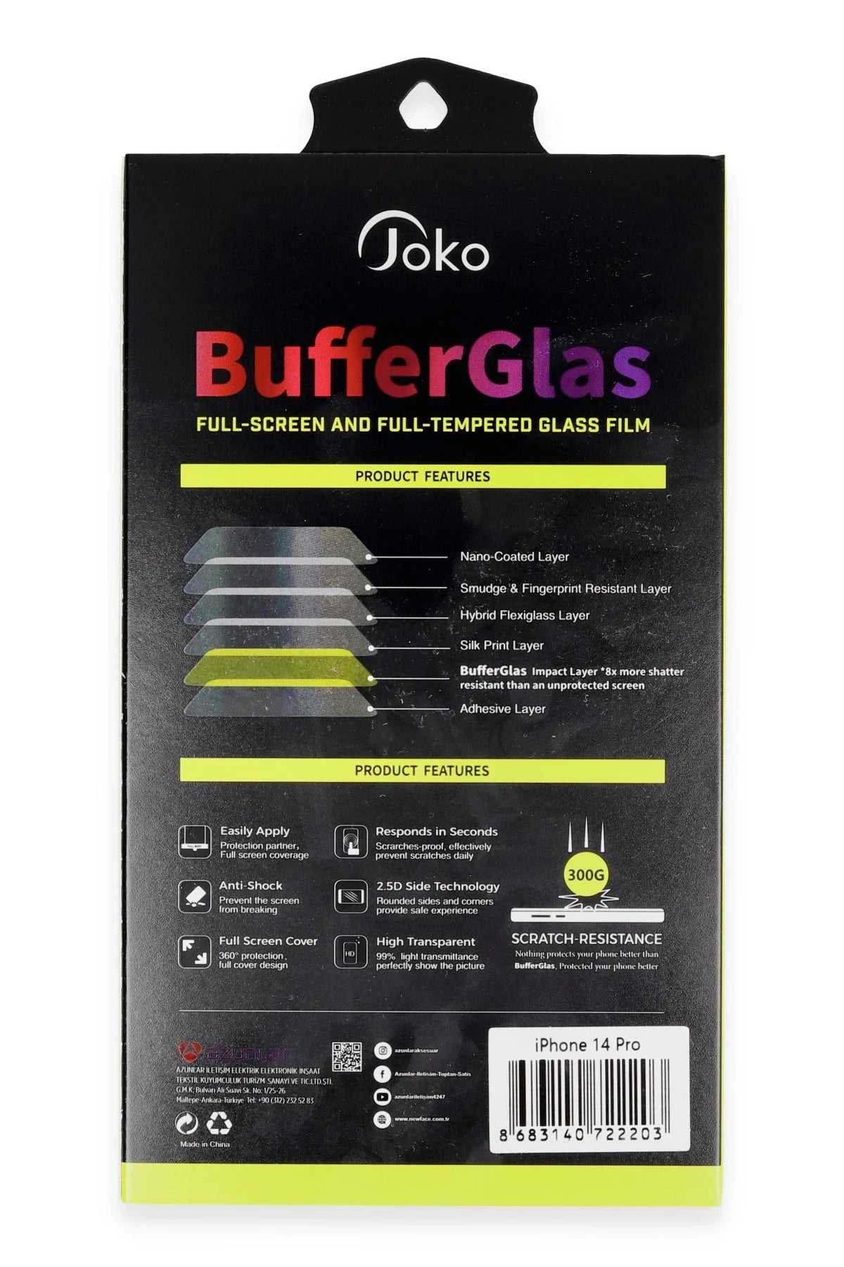 Joko iPhone 14 Buffer Cam Ekran Koruyucu