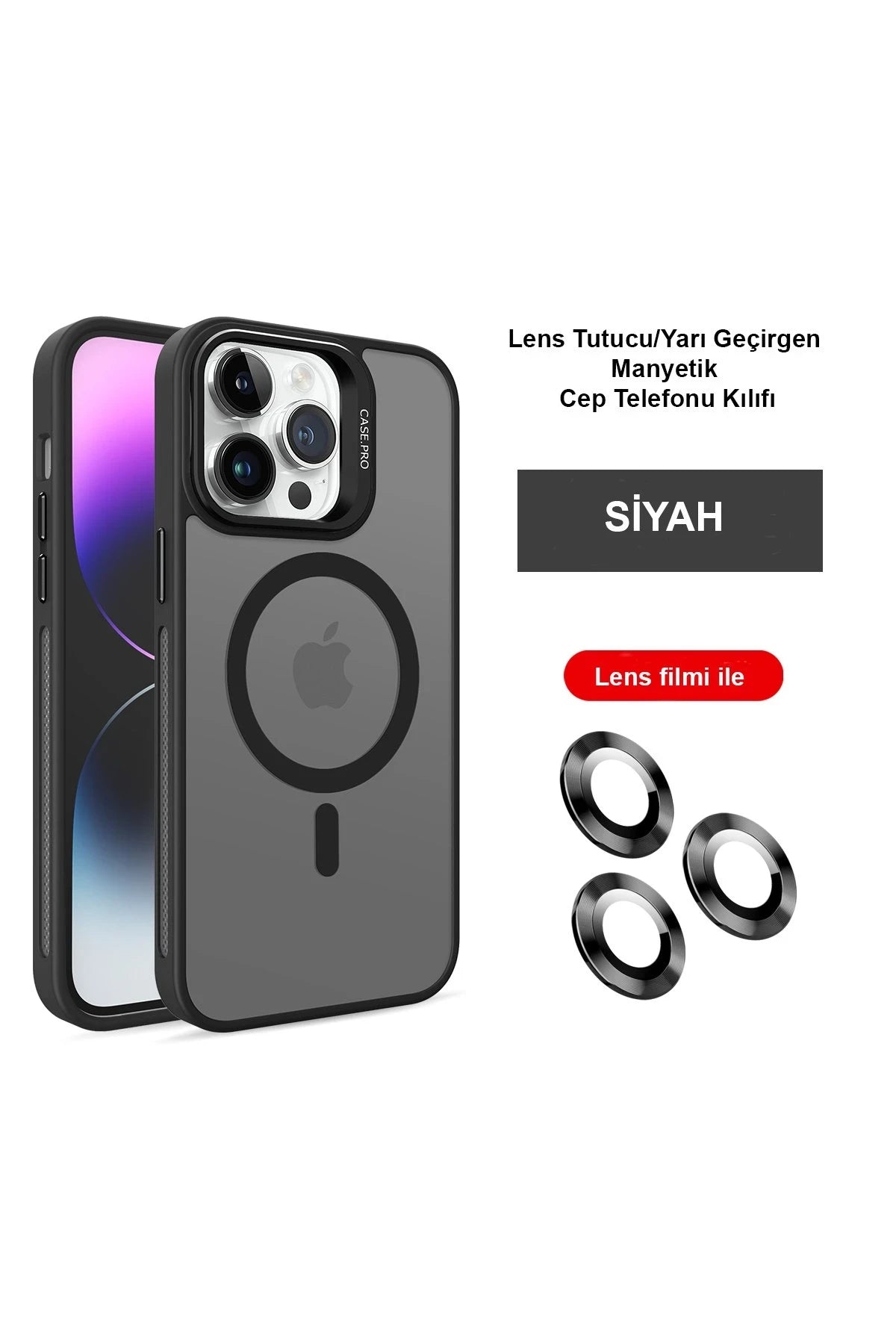 Joko iPhone 14 Pro Kılıf Flet Lens Magsafe Telefon Kılıfı