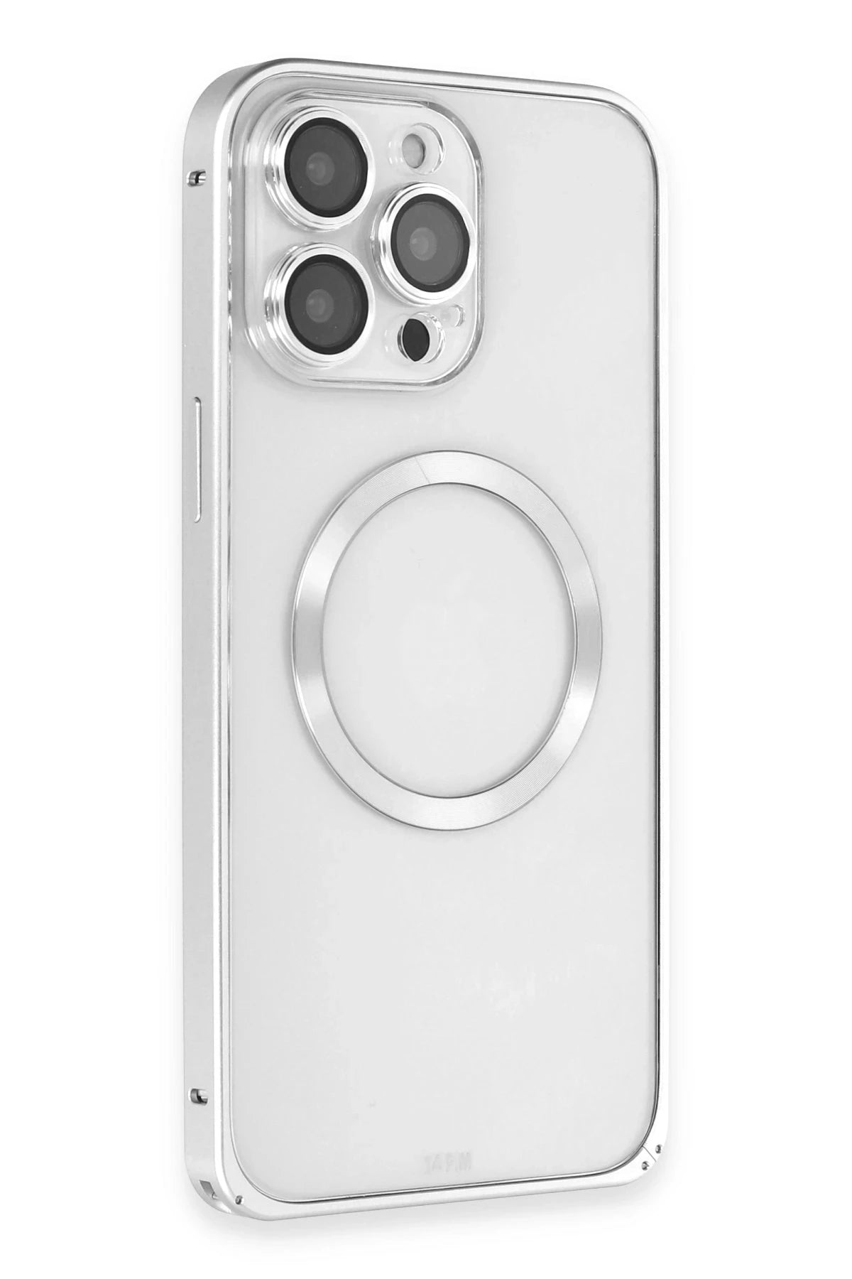 Joko iPhone 15 Pro Kılıf Metal Bumper Magneticsafe Telefon Kılıfı