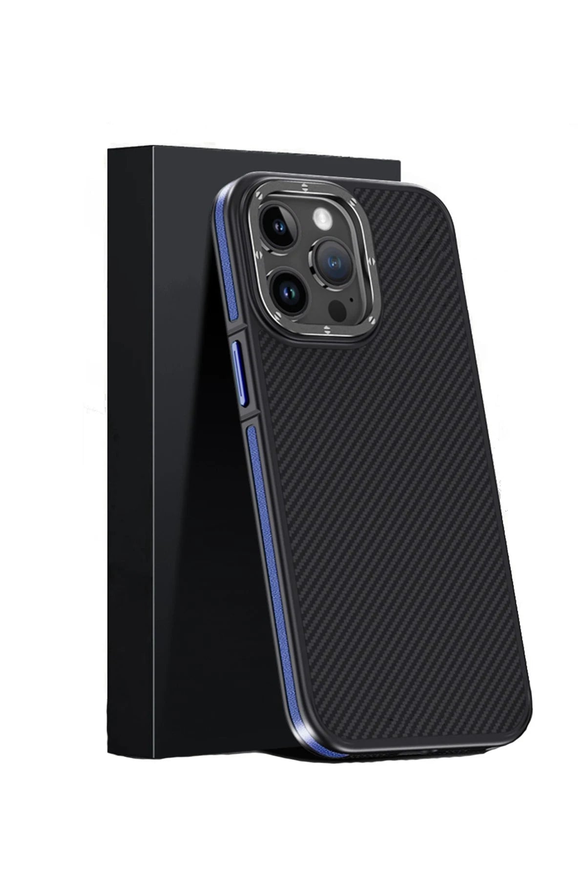 Joko iPhone 15 Pro Max Kılıf Aramid 600D Kevlar Karbon Fiber Magsafe Telefon Kılıfı