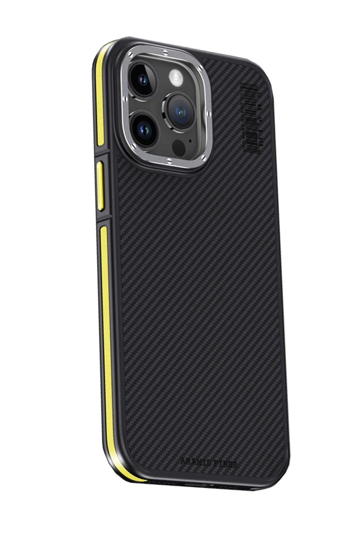 Joko iPhone 15 Pro Max Kılıf Aramid 600D Kevlar Karbon Fiber Magsafe Telefon Kılıfı