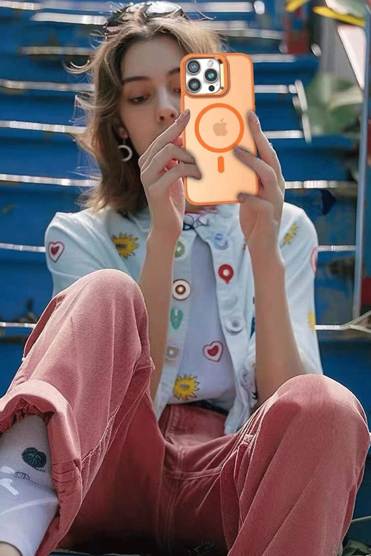 Joko iPhone 16 Pro Max Flet Lens Magsafe Telefon Kılıfı