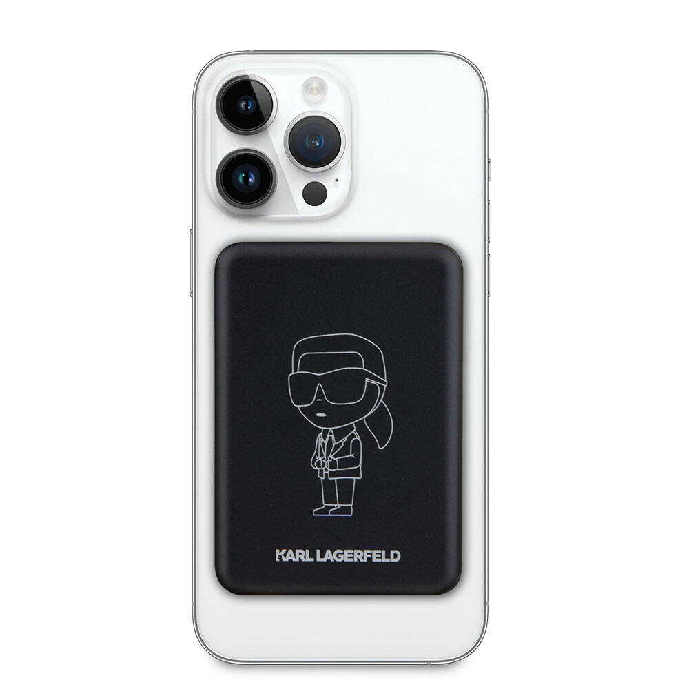 Karl Lagerfeld Led Işıklı Göstergeli M-safe Magnetik Orjinal Lisanslı Powerbank 3000 Mah
