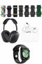 Karler Bass K32 Kombo 7 Adet Kordon Akıllı Saat Airpods Kulaklık Kafa Üstü Kablosuz Kulaklık Set