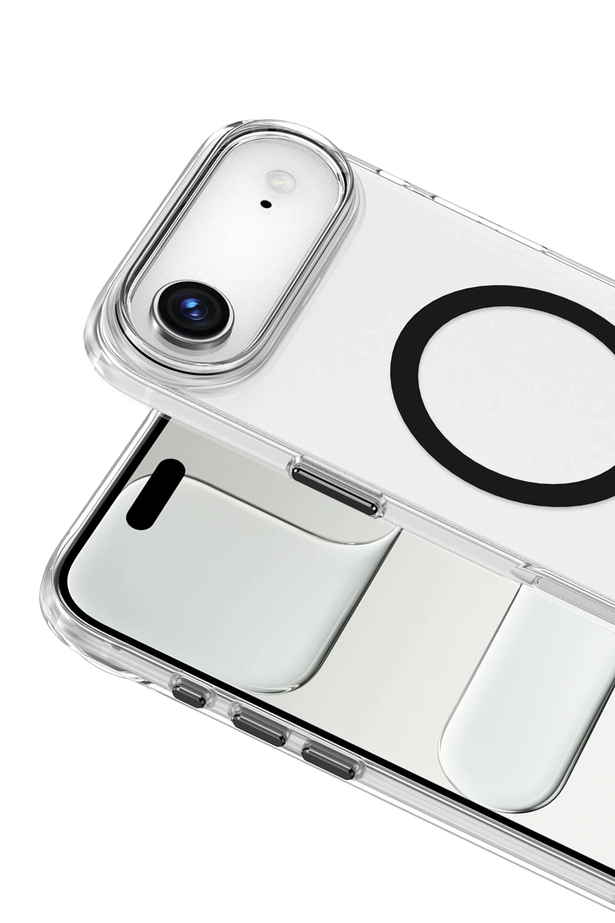 Keephone Apple iPhone 17 Air Aurora Şeffaf Magsafe Telefon Kılıfı