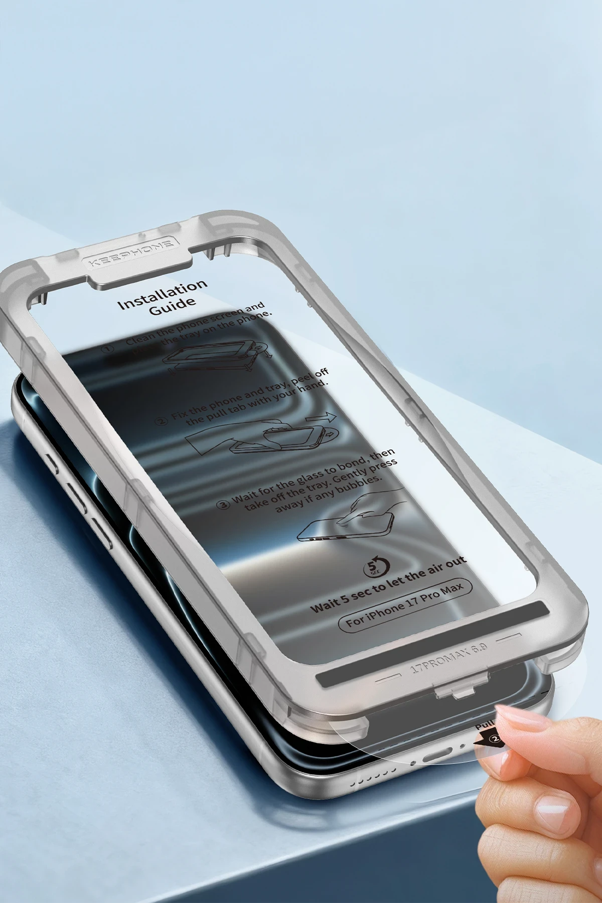 Keephone Apple iPhone 17 Air EasyFit HD Cam Ekran Koruyucu
