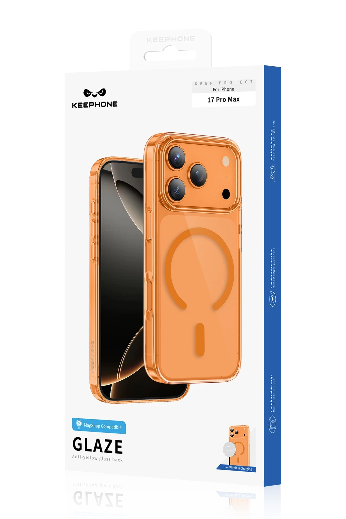 Keephone Apple iPhone 17 Glaze Magsafe Kapak