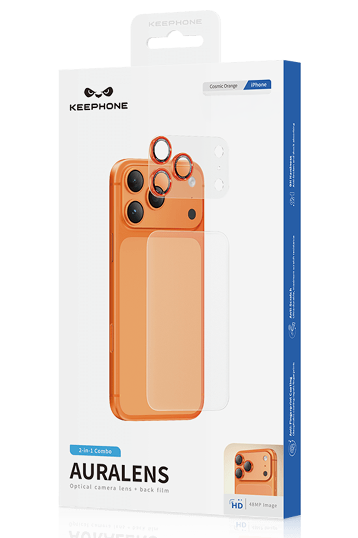 Keephone Apple iPhone 17 Pro Auralens Arka Film Ve Kamera Lens Koruyucu