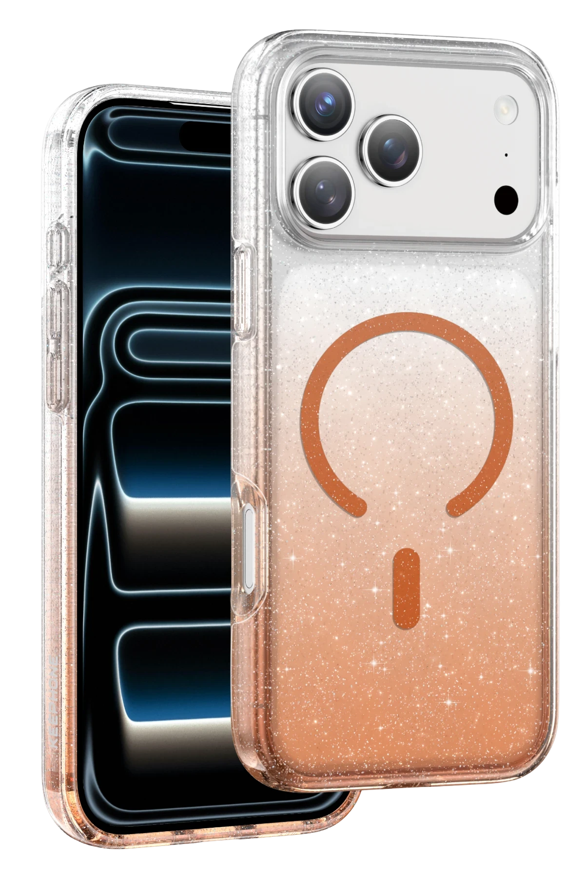 Keephone Apple iPhone 17 Pro Lillian Simli Magsafe Telefon Kılıfı