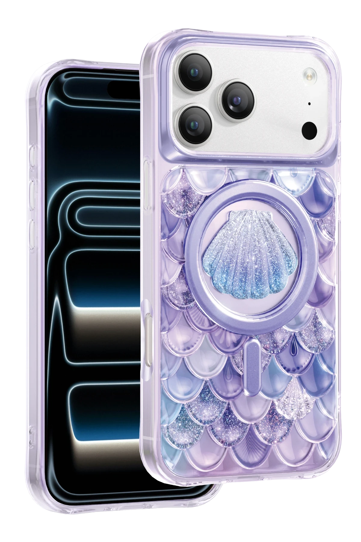 Keephone Apple iPhone 17 Pro Max Iceland Simli Magsafe Telefon Kılıfı