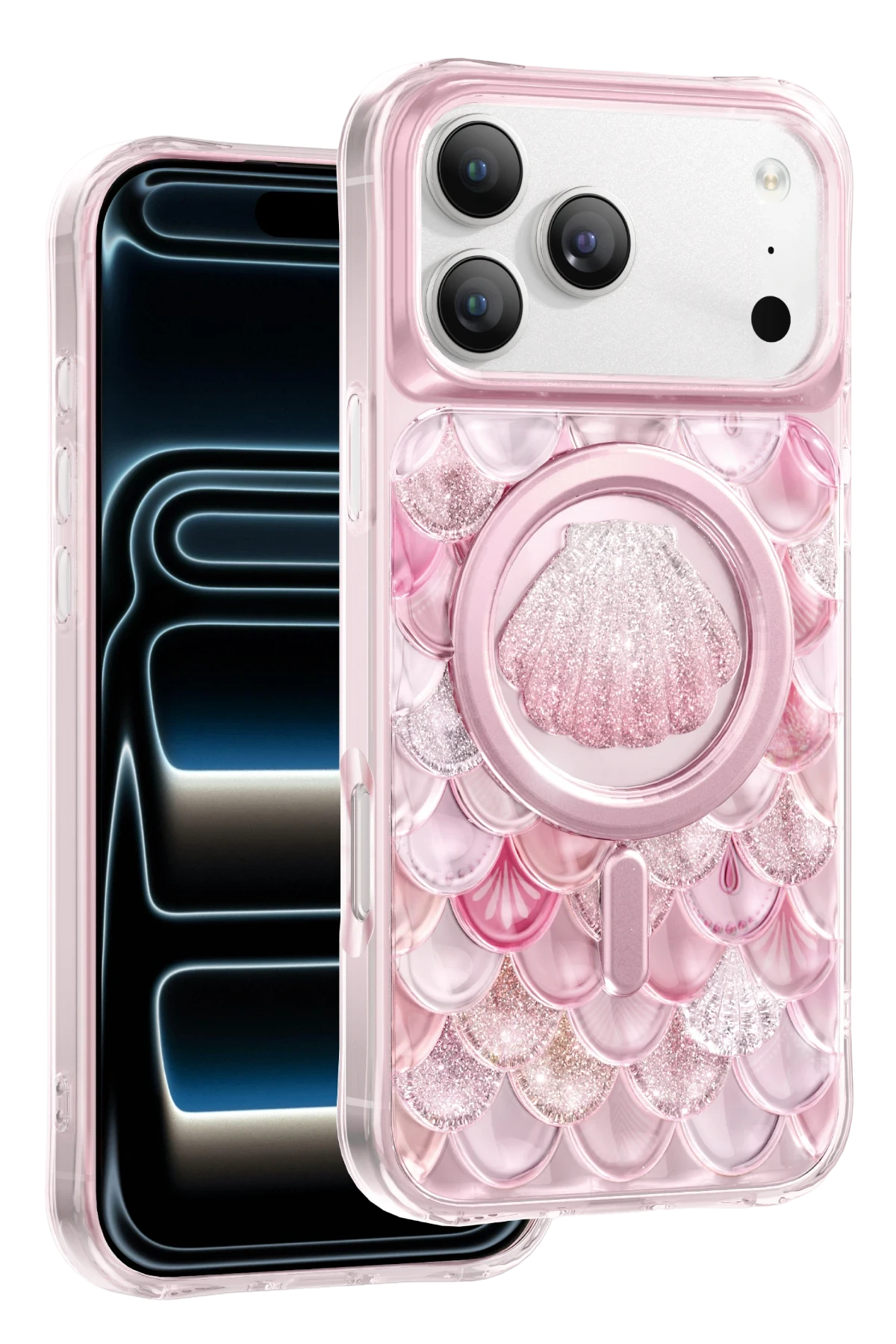 Keephone Apple iPhone 17 Pro Max Iceland Simli Magsafe Telefon Kılıfı