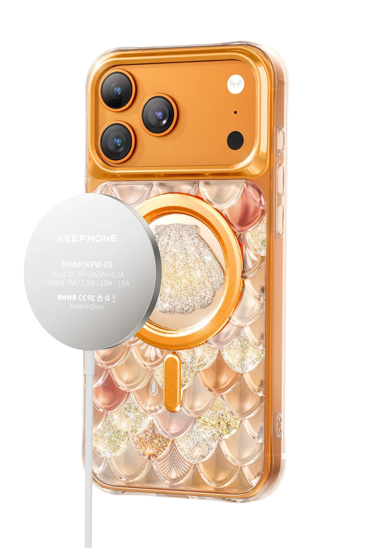 Keephone Apple iPhone 17 Pro Max Iceland Simli Magsafe Telefon Kılıfı