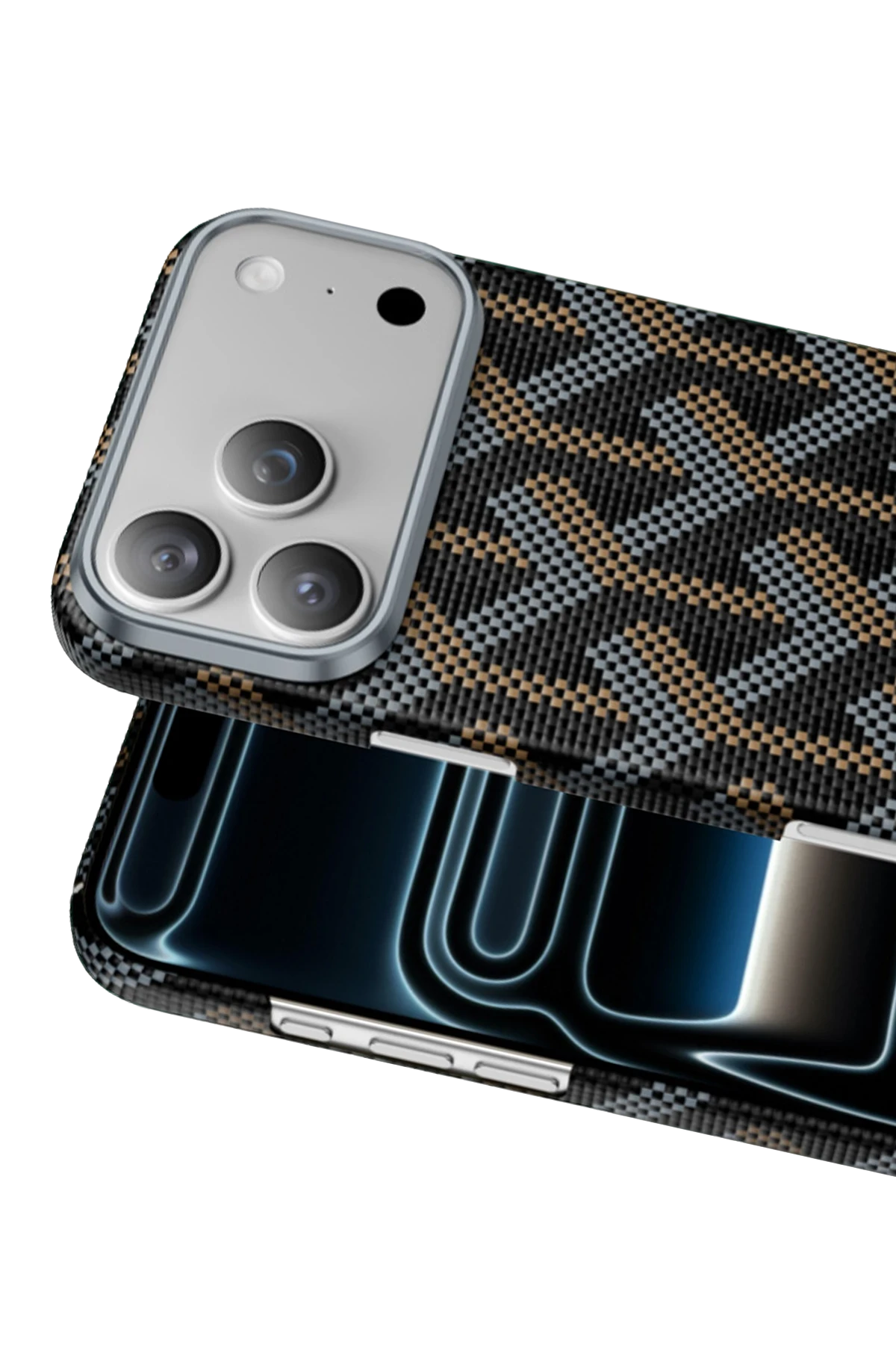 Keephone Apple iPhone 17 Pro Max Kevlar Prague Magsafe Telefon Kılıfı