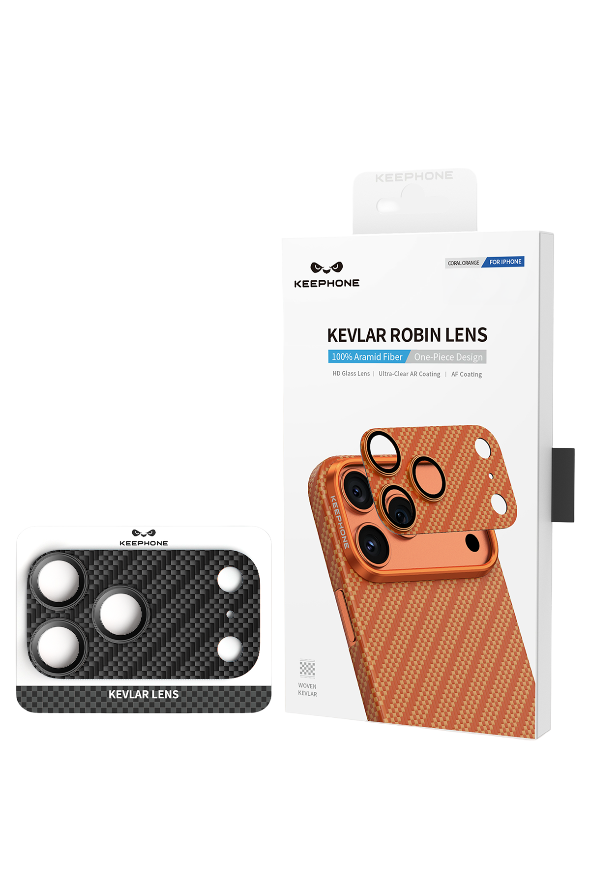 Keephone Apple iPhone 17 Pro Max Kevlar Robin Kamera Lens Koruyucu