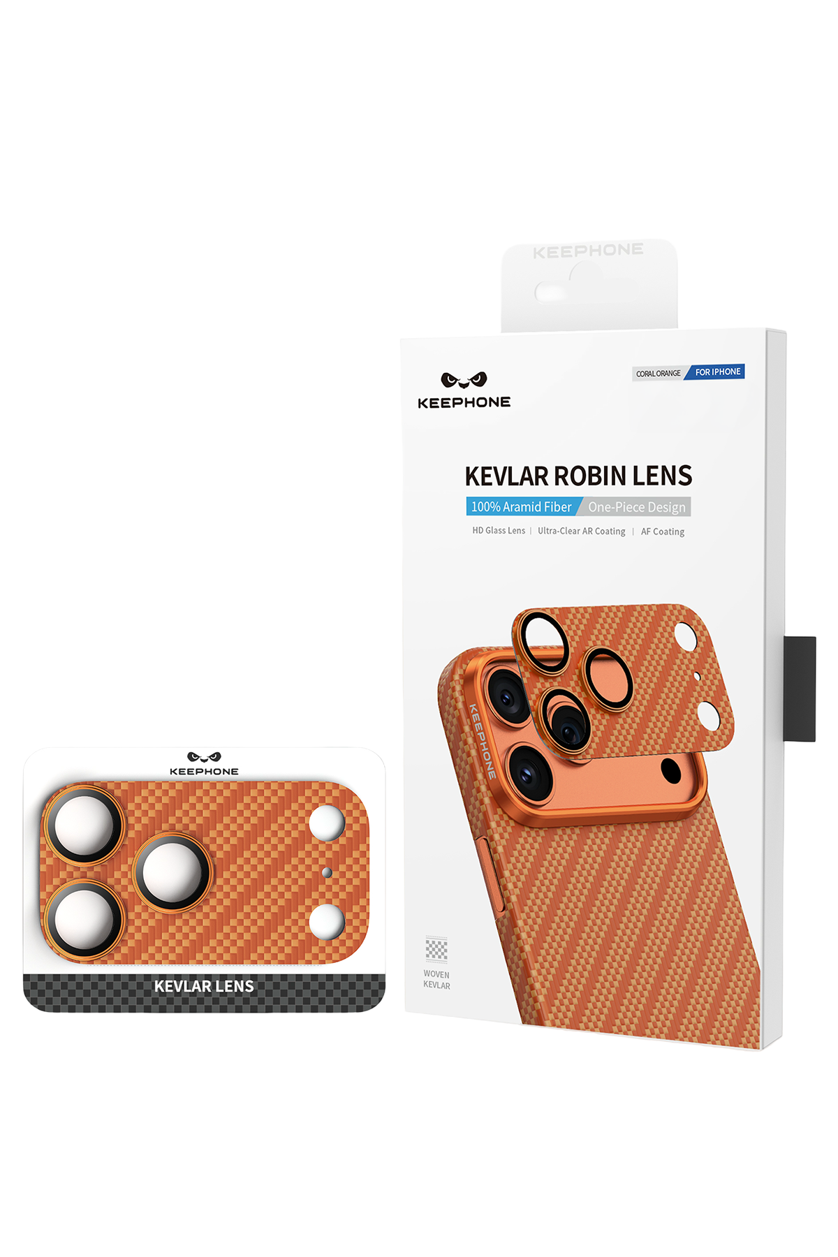 Keephone Apple iPhone 17 Pro Max Kevlar Robin Kamera Lens Koruyucu