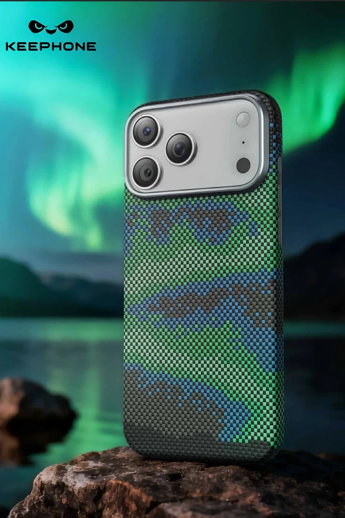 Keephone Apple iPhone 17 Pro Max Kevlar Starry Magsafe Telefon Kılıfı