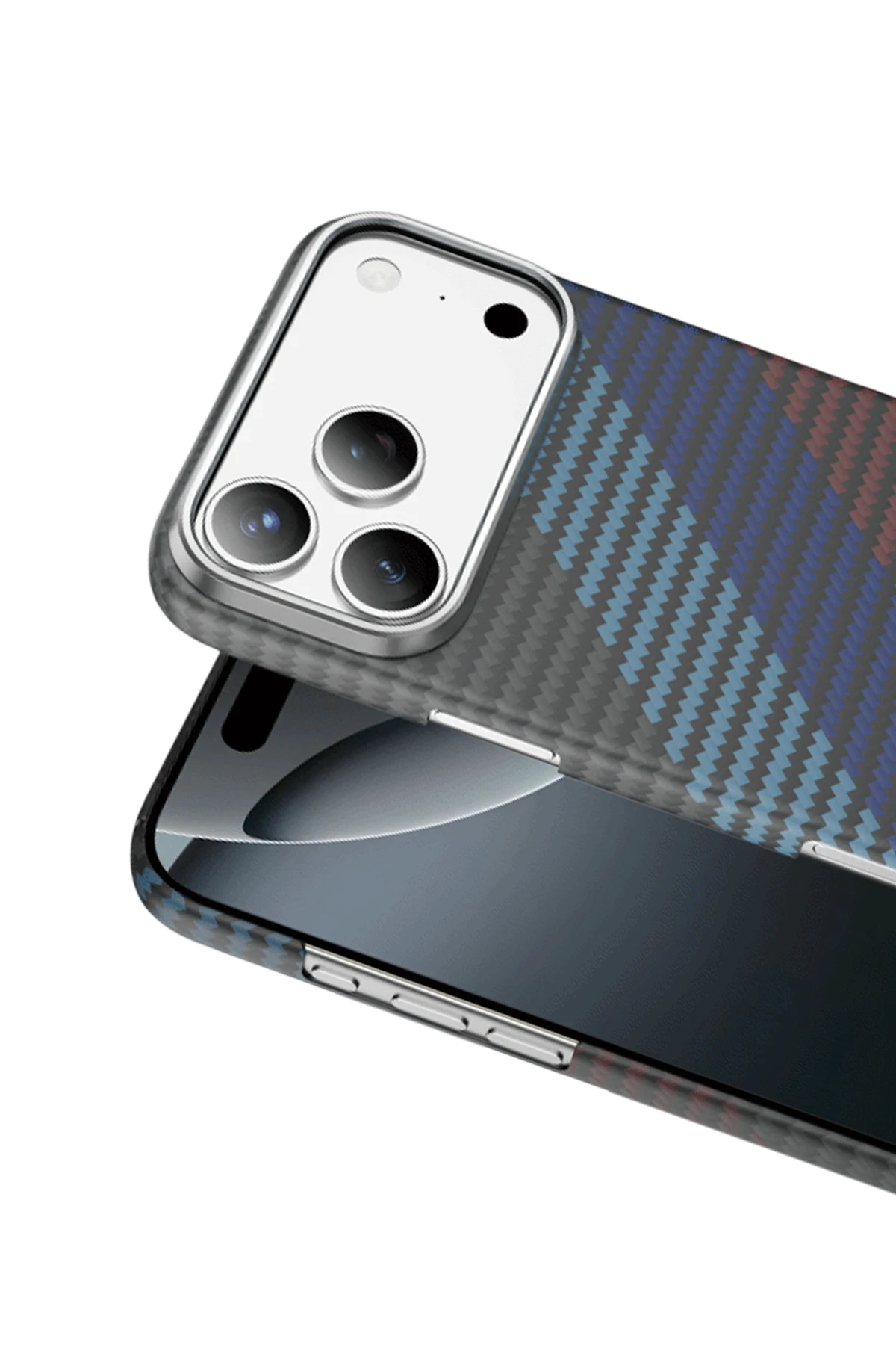 Keephone Apple iPhone 17 Pro Max Kevlar Woven Magsafe Telefon Kılıfı