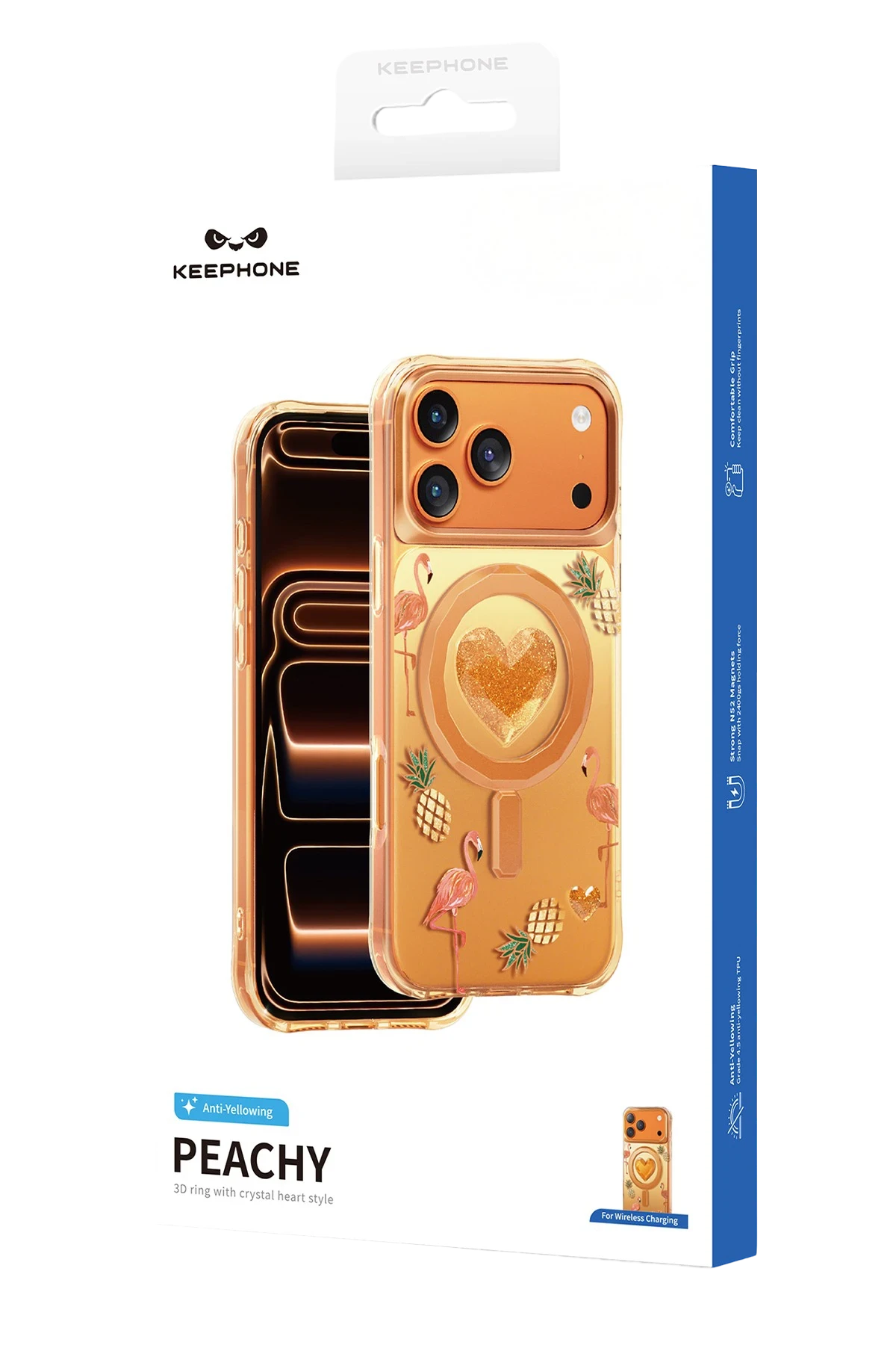Keephone Apple iPhone 17 Pro Max Peachy Magsafe Telefon Kılıfı