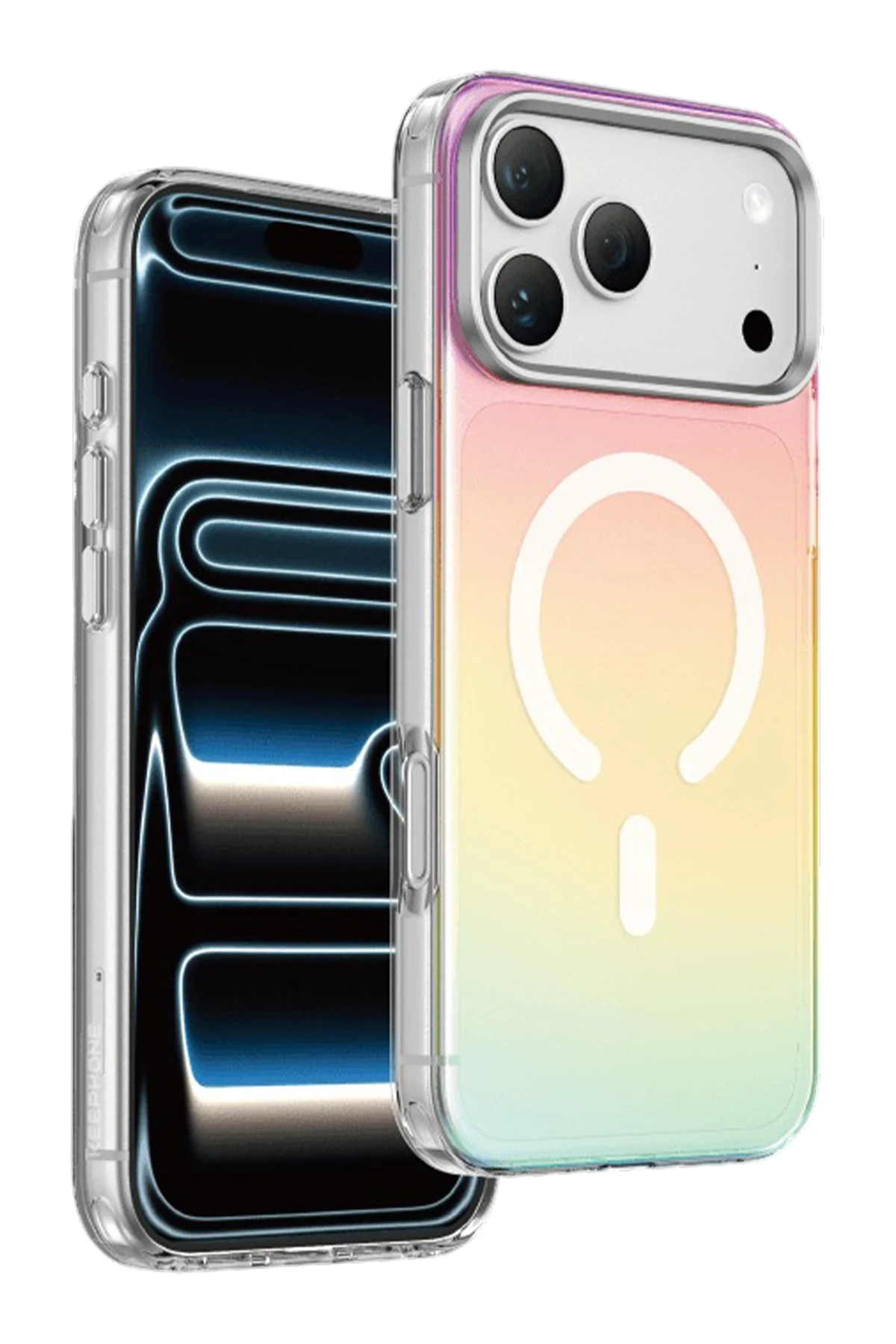 Keephone Apple iPhone 17 Pro Max Rainbow Magsafe Telefon Kılıfı