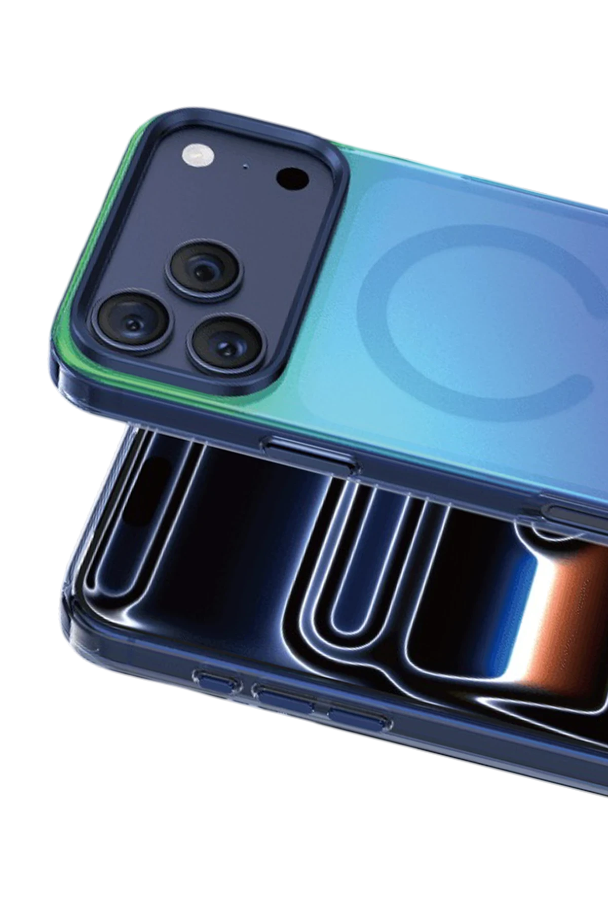 Keephone Apple iPhone 17 Pro Max Rainbow Magsafe Telefon Kılıfı