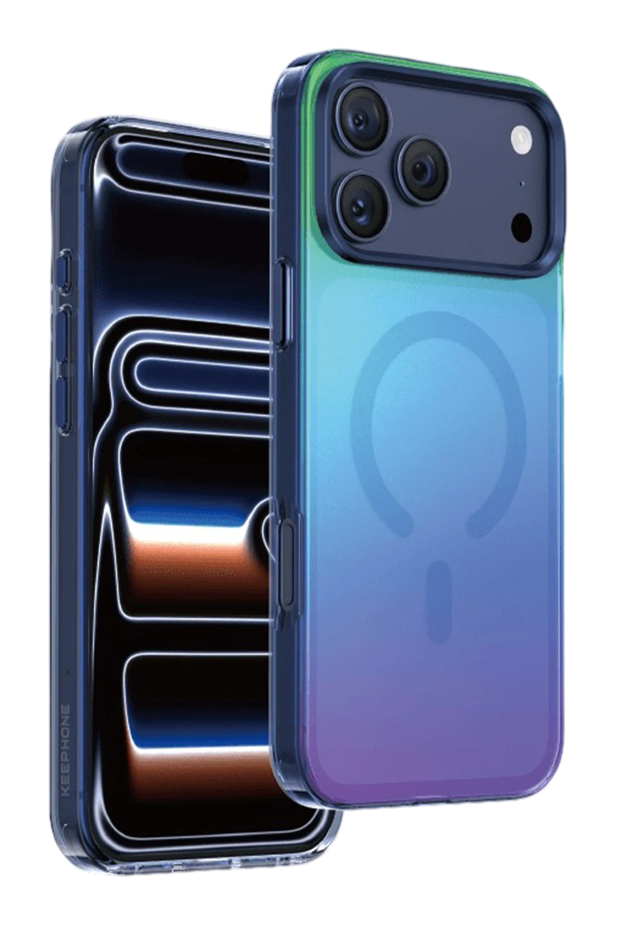 Keephone Apple iPhone 17 Pro Max Rainbow Magsafe Telefon Kılıfı