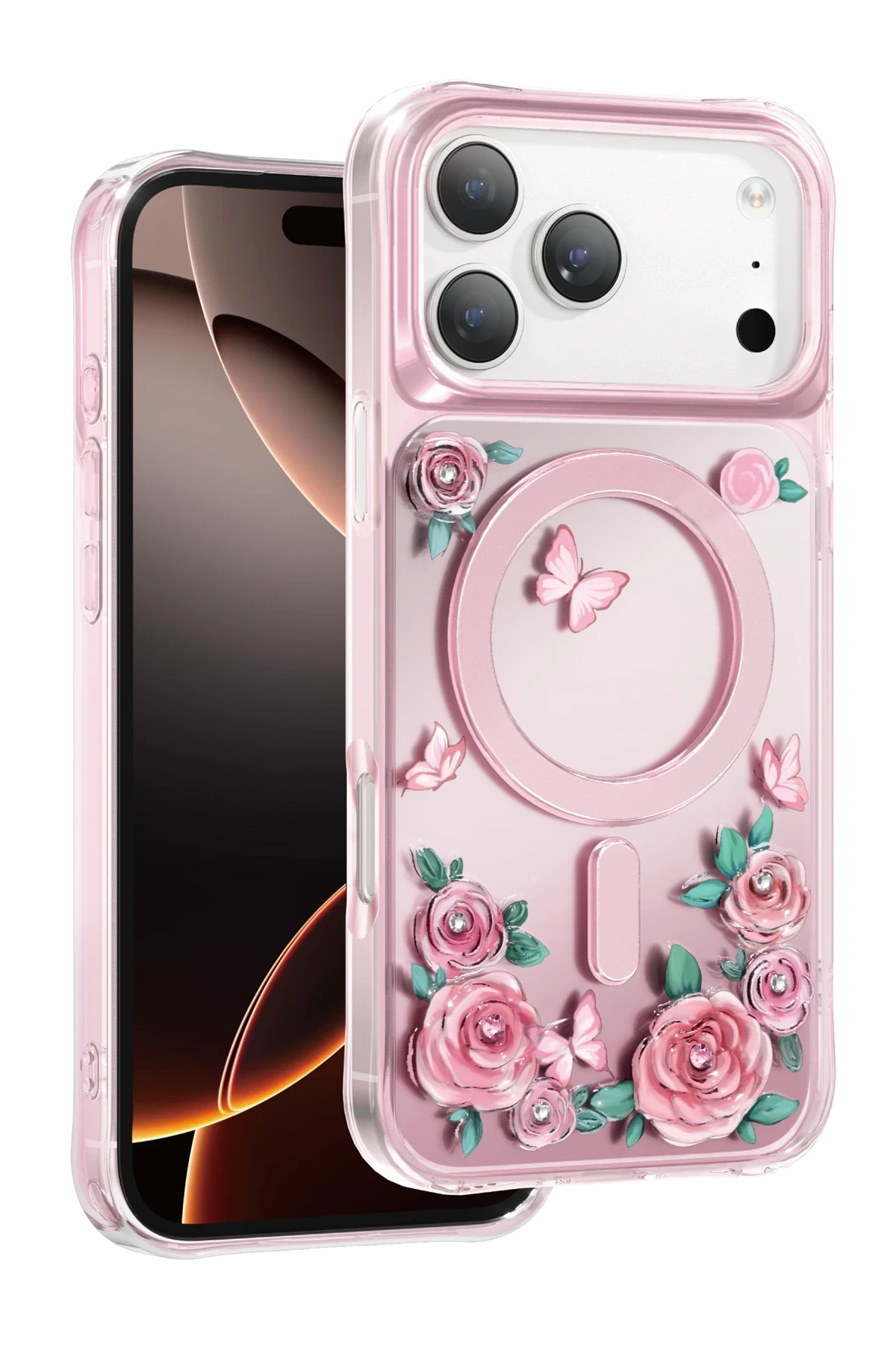 Keephone iPhone 17 Pro Roseland Magsafe Telefon Kılıfı