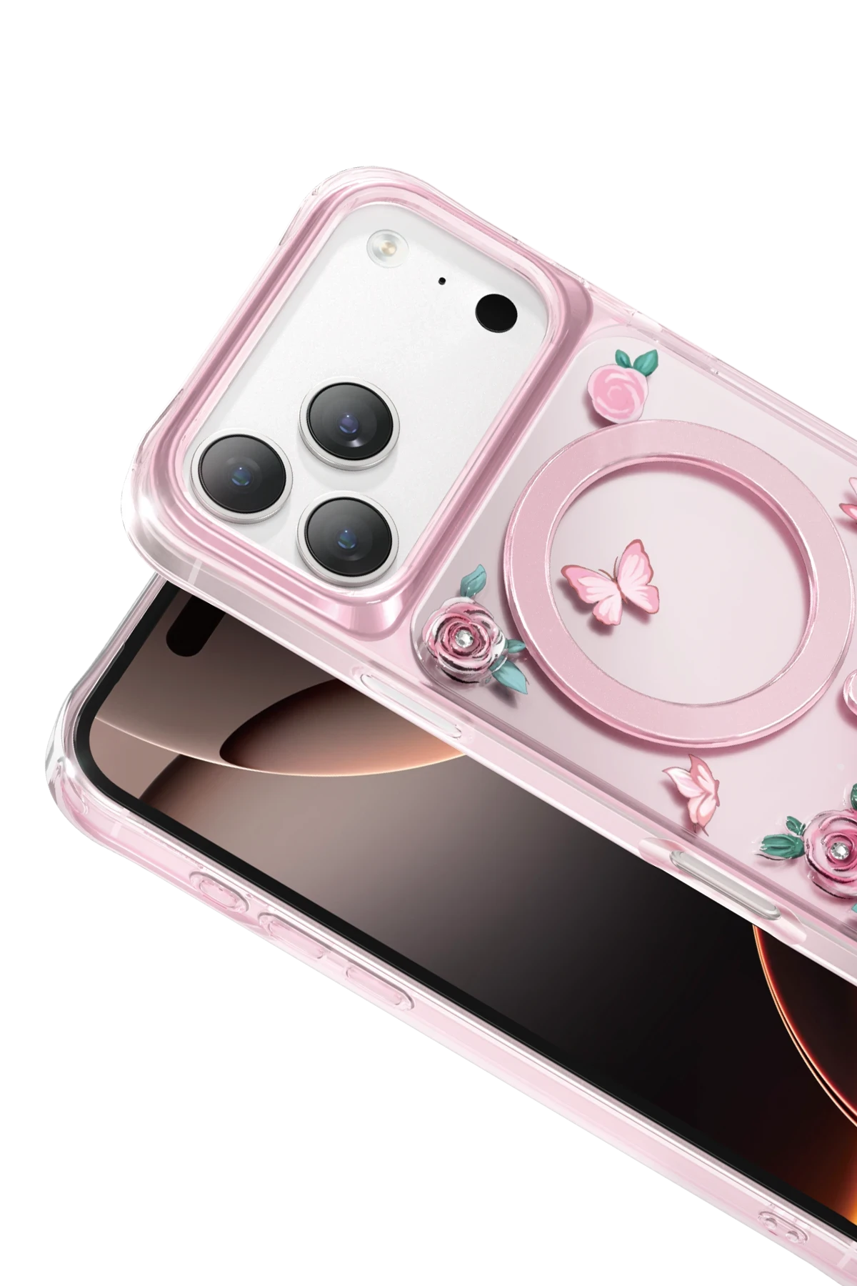 Keephone iPhone 17 Pro Roseland Magsafe Telefon Kılıfı