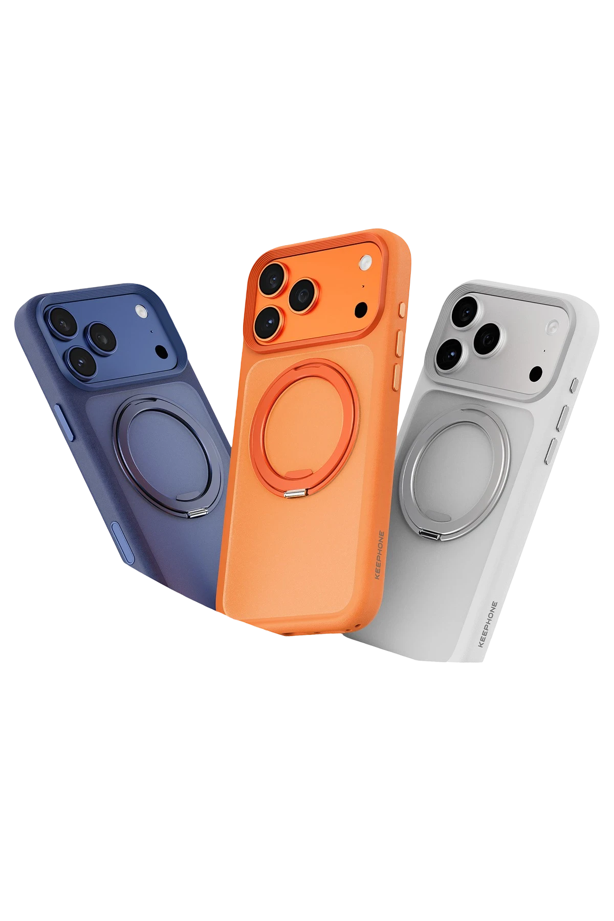 Keephone Omega iPhone 17 Pro Magsafe Standlı Telefon Kılıfı