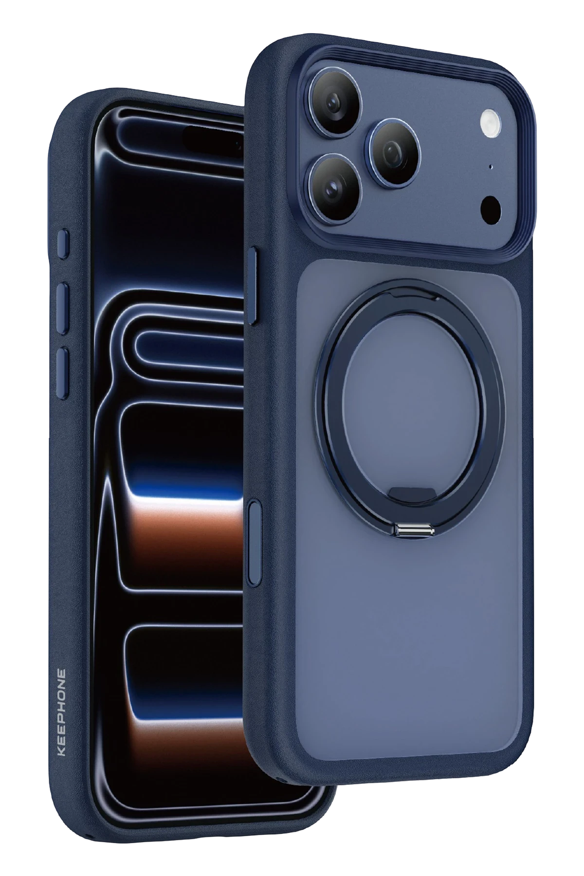 Keephone Omega iPhone 17 Pro Magsafe Standlı Telefon Kılıfı