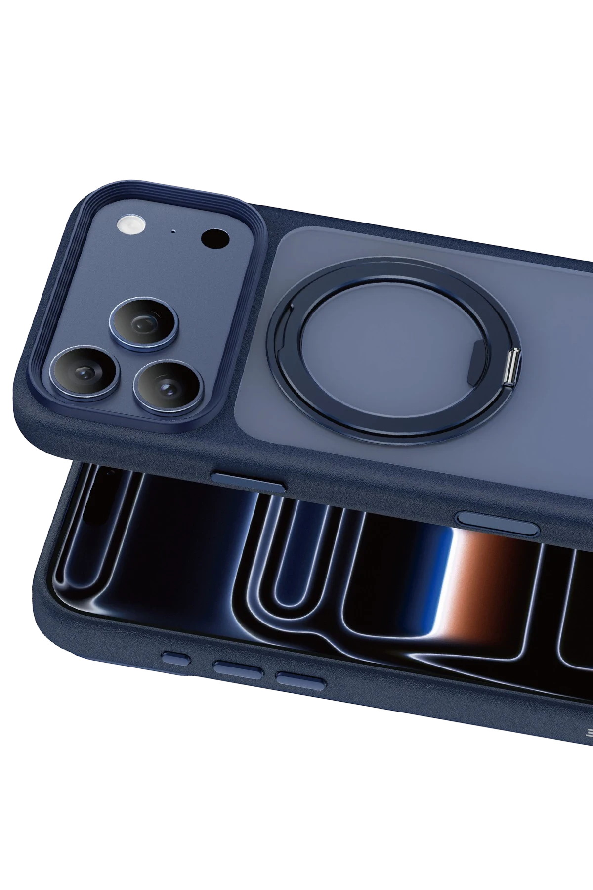 Keephone Omega iPhone 17 Pro Magsafe Standlı Telefon Kılıfı