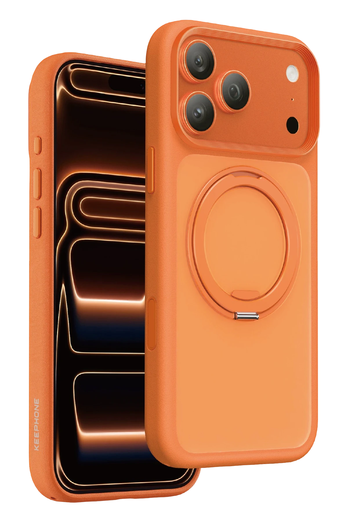 Keephone Omega iPhone 17 Pro Magsafe Standlı Telefon Kılıfı