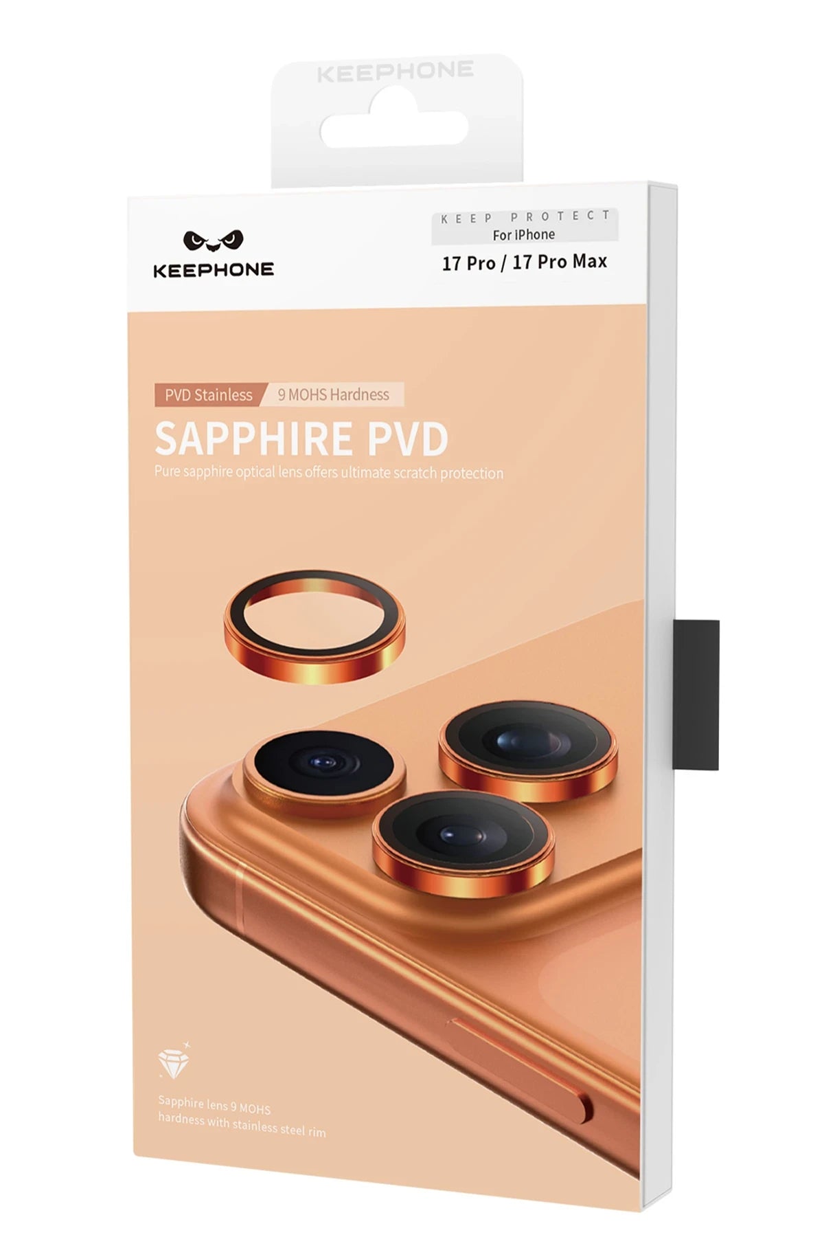 Keephone Apple iPhone 17 Sapphire PVD Kamera Lens