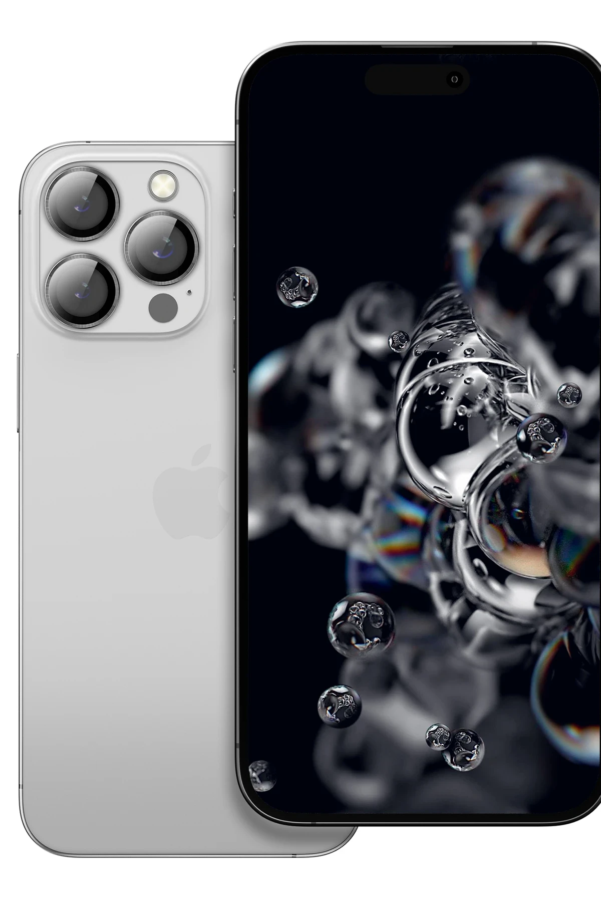 Keephone iPhone 14 3D Spiral Alüminyum AR Kamera Lens Koruyucu