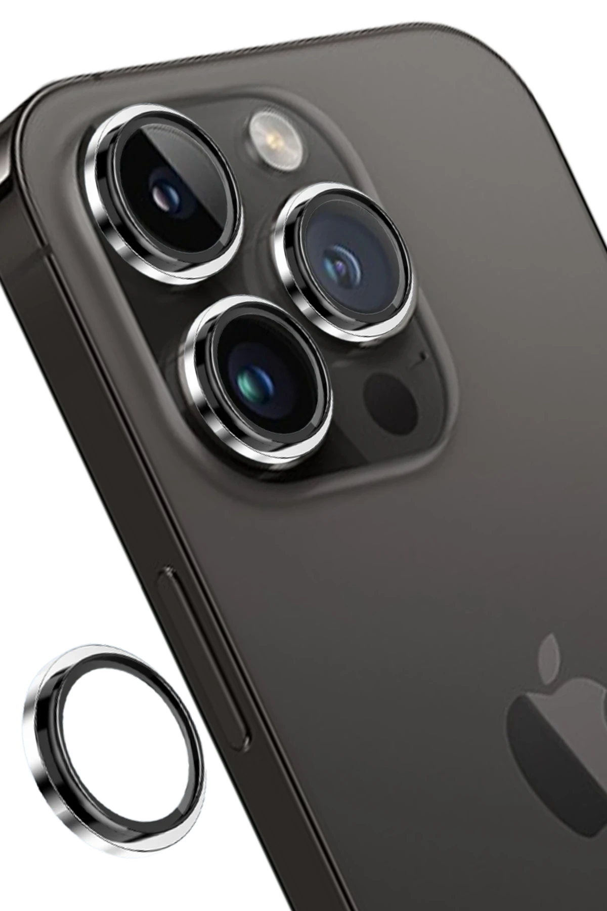Keephone iPhone 14 Pro Max Capital Alüminyum AR Kamera Lens Koruyucu