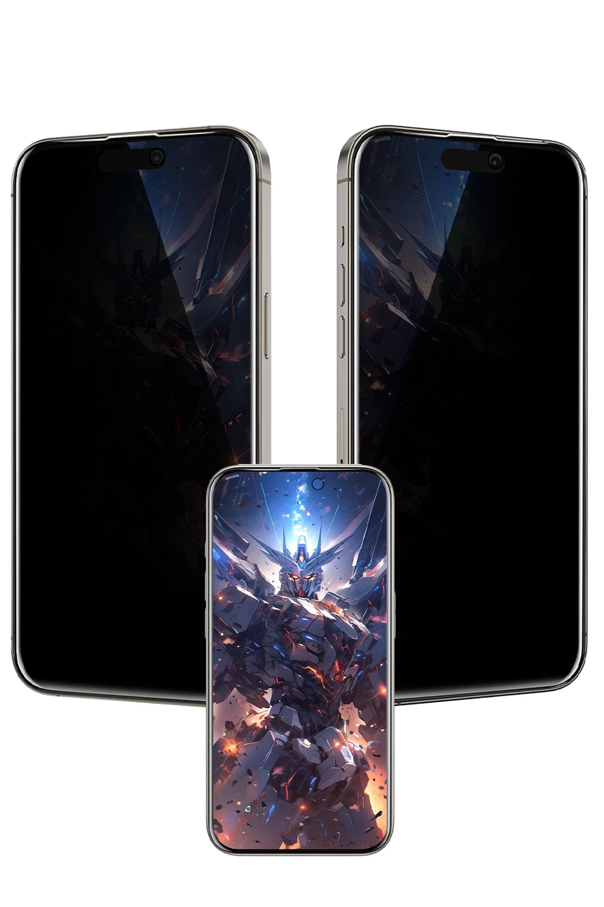 Keephone iPhone 14 Pro UltraCurve Privacy 3D Cam Ekran Koruyucu