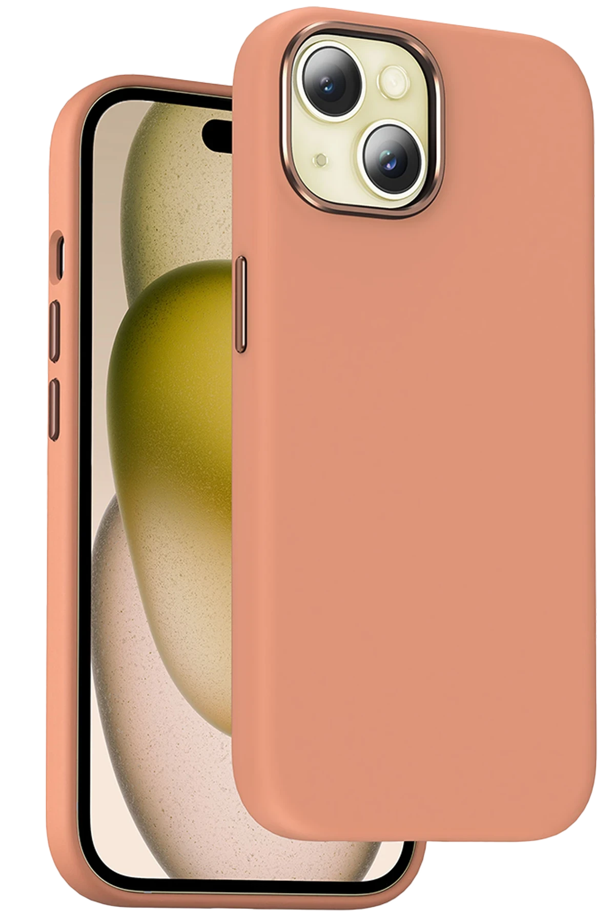 Keephone iPhone 15 Rosana Silikon Telefon Kılıfı
