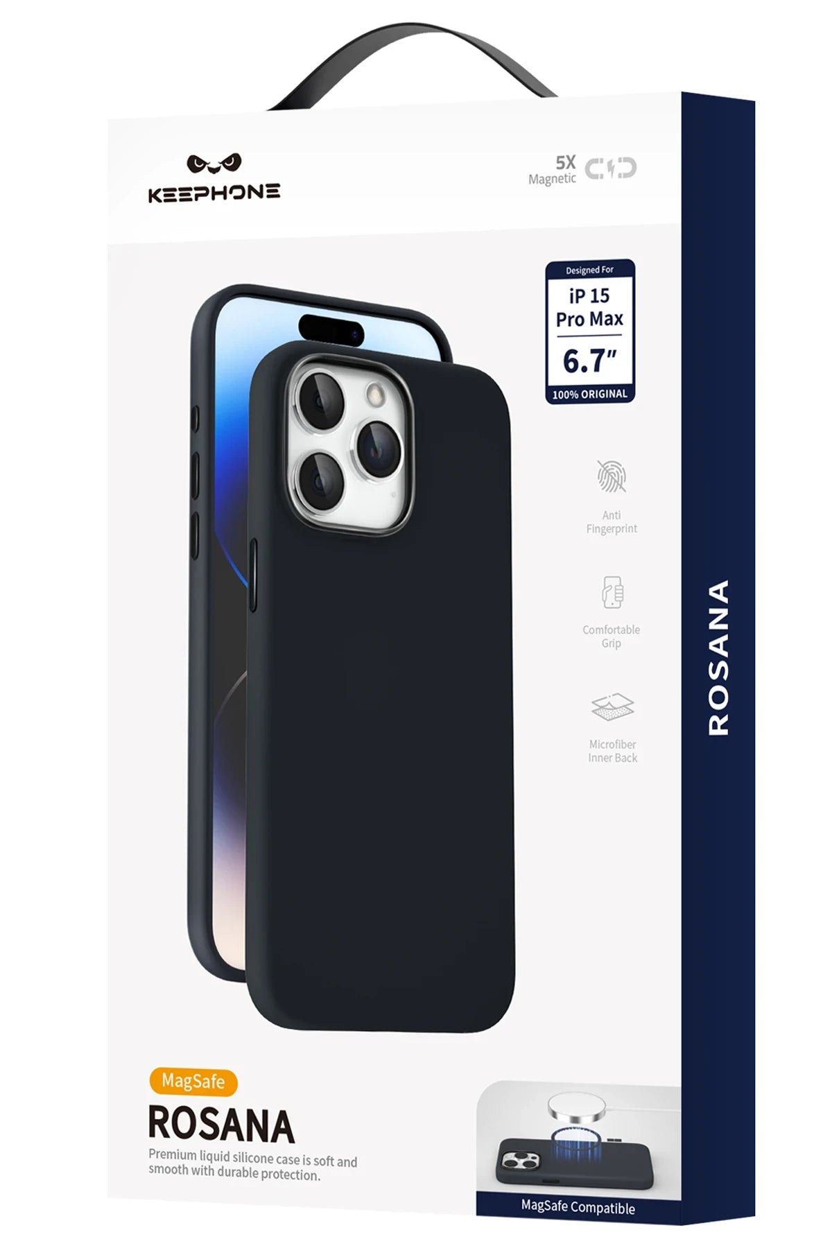 Keephone iPhone 15 Rosana Silikon Telefon Kılıfı