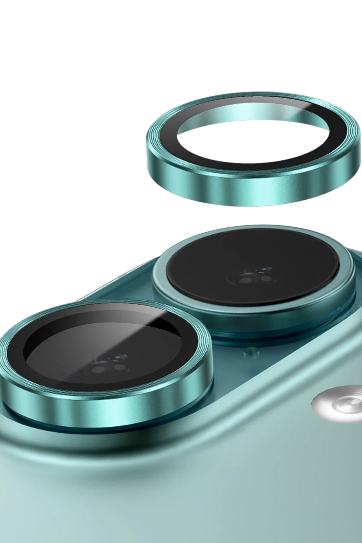 Keephone iPhone 16 3D Spiral Alüminyum AR Kamera Lens Koruyucu