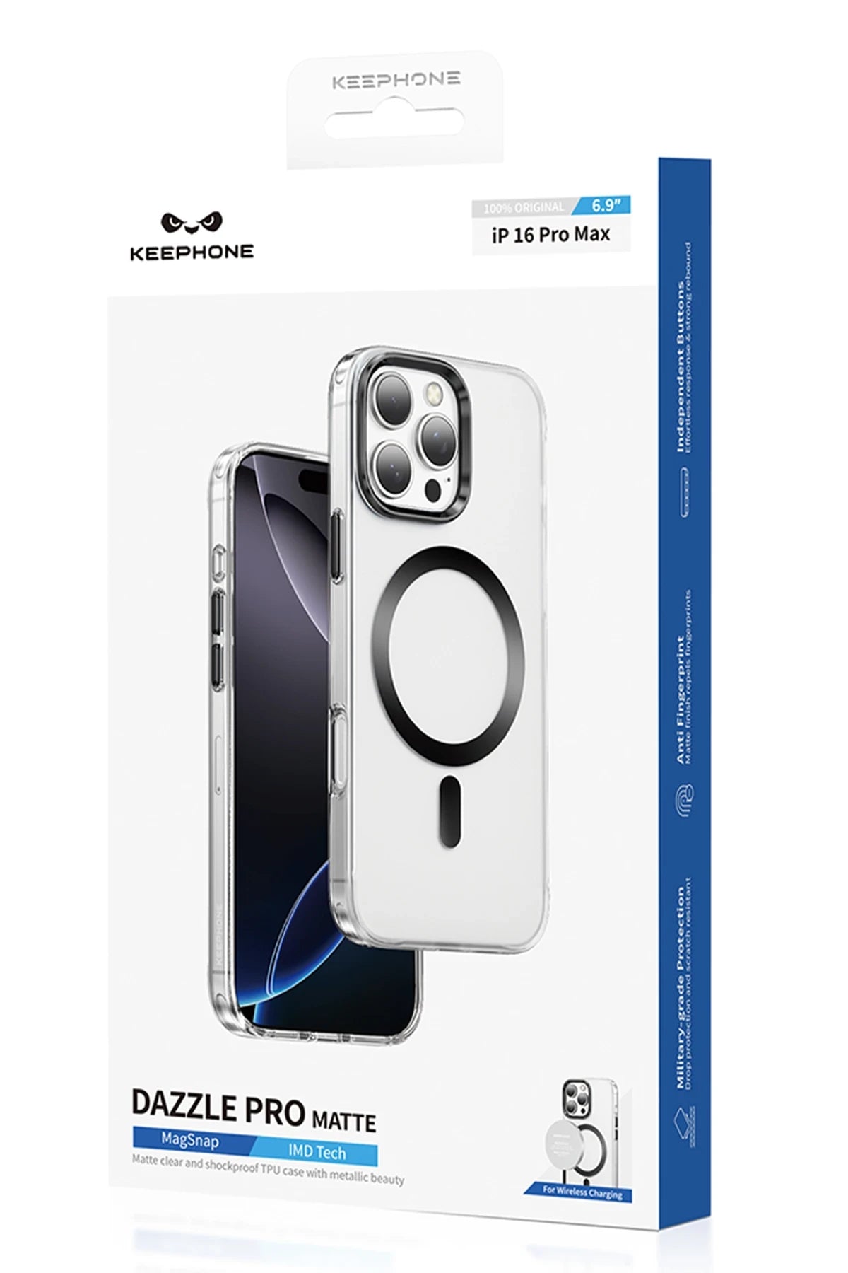 Keephone iPhone 16 Dazzle Pro Matte Magsafe Telefon Kılıfı