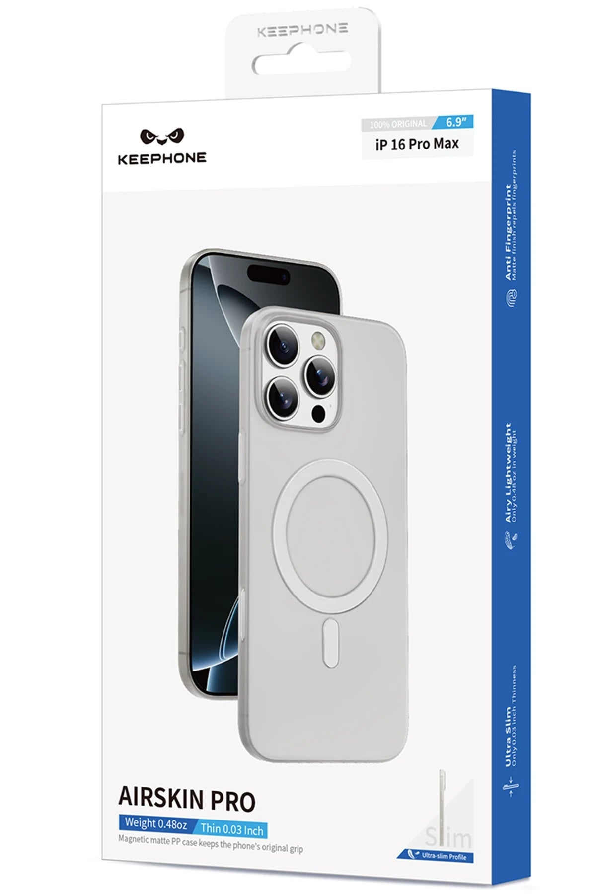 Keephone iPhone 16 Pro Max AirSkin Pro Magsafe Telefon Kılıfı