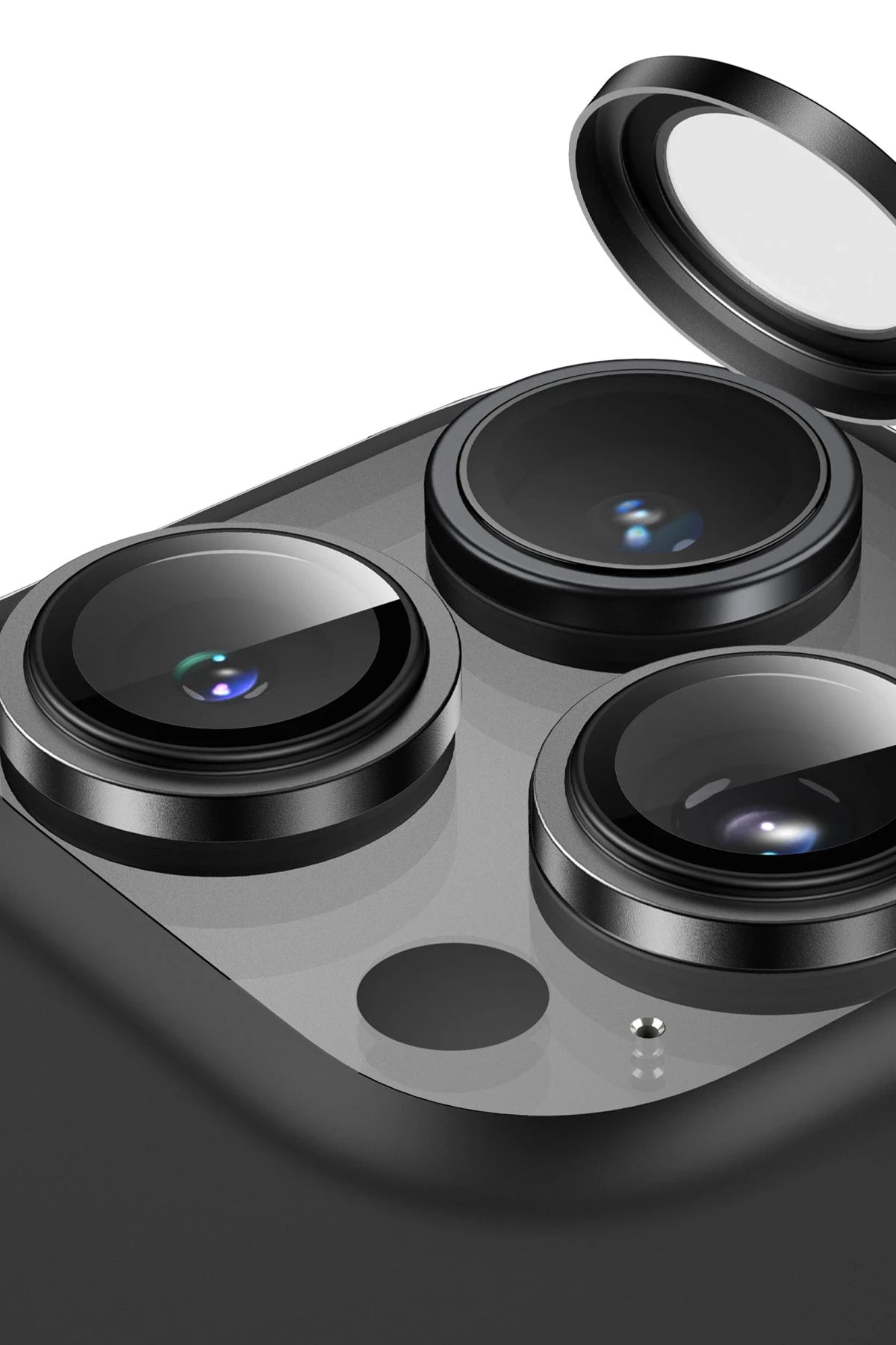 Keephone iPhone 16 Pro Max Capital Alüminyum AR Kamera Lens Koruyucu