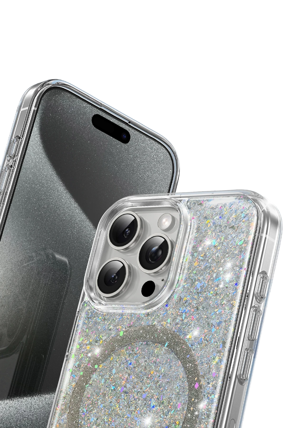 Keephone iPhone 16 Pro Max Interstellar Glitter Magsafe Telefon Kılıfı