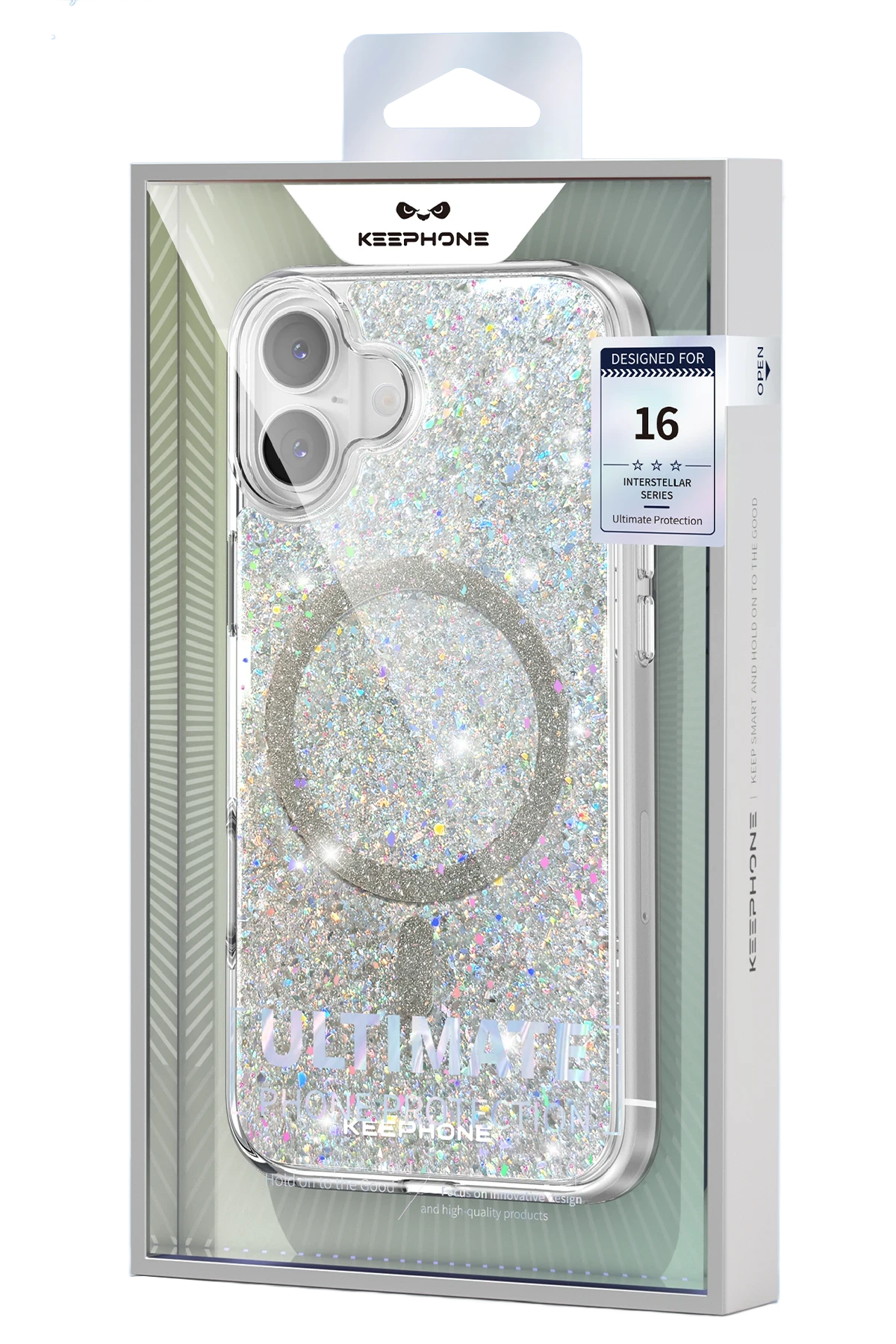 Keephone iPhone 16 Pro Max Interstellar Glitter Magsafe Telefon Kılıfı