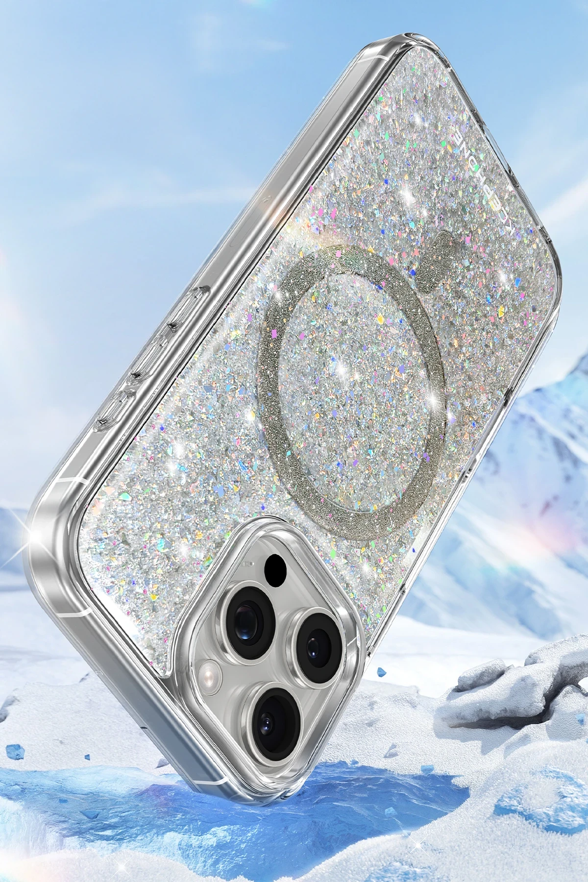 Keephone iPhone 16 Pro Max Interstellar Glitter Magsafe Telefon Kılıfı