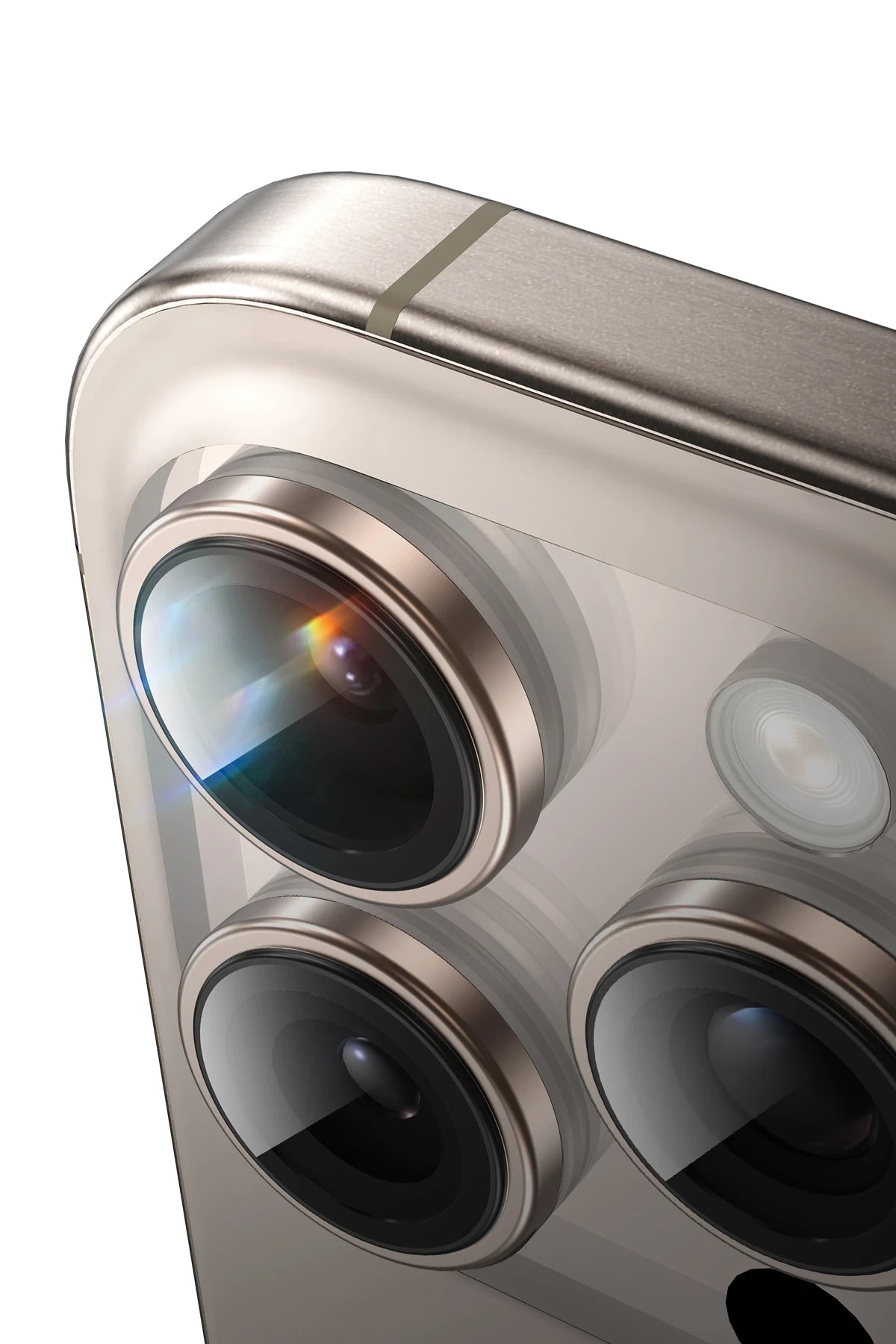 Keephone iPhone 16 Pro Max Silikon Metal Kamera Lens Koruyucu
