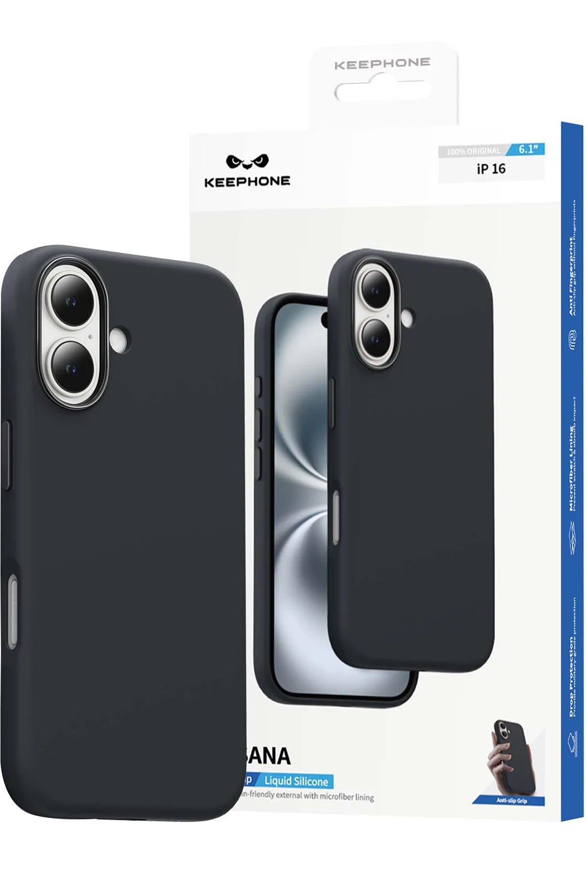 Keephone iPhone 16 Rosana Silikon Telefon Kılıfı